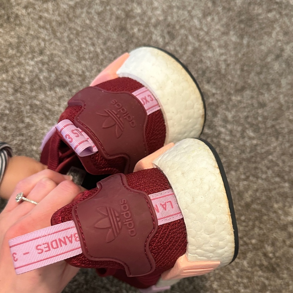 Adidas Women's Burgundy Sneakers - Picture 3 of 6